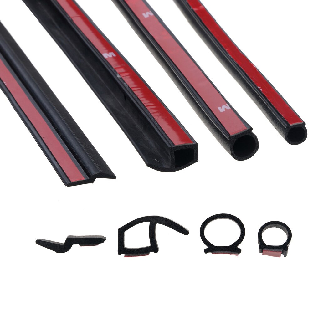 2 meter EPDM rubber Afdichting Autodeur Afdichting Strip Grote D Z P Type Waterdichte Geluidsisolatie Geluiddichte auto afdichting 3M lijm