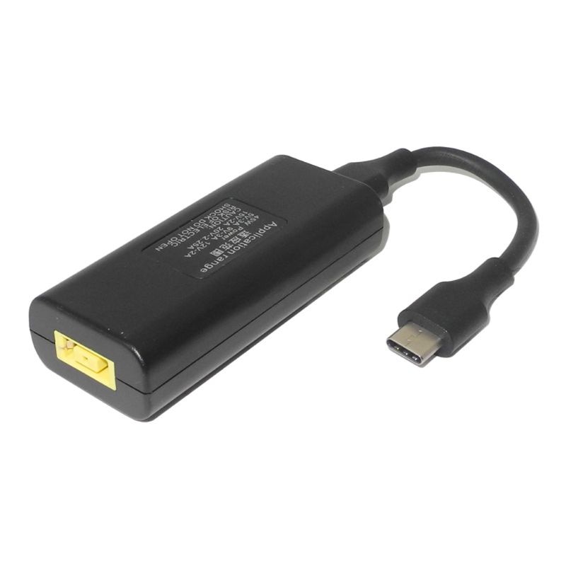 DC USB Type C Male Power Charger Converter Adapter Connector For Lenovo Dell Hp Asus Laptop Adapter 20V 3.25A Square Plug Female