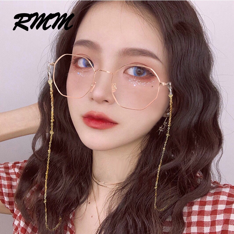 Polygon anti blå lys briller unisex hip hop almindelige briller til mænd kvinder metal ramme briller til bryllupsfest briller