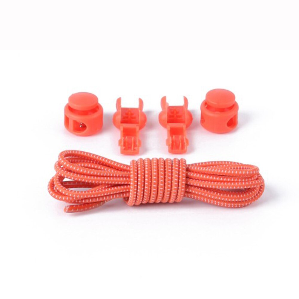 EIN Paar Von Verschiebbaren römisch Bequem Elastische Schnürsenkel Sperren Schnürsenkel Sommer unisex Sneaker Schnürsenkel Schnürsenkel: Orange