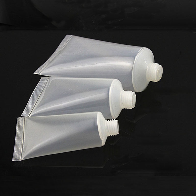 10pcs 20/30/50/100ml Portable Empty Smooth Cosmetic Tubes Cream Travel Lotion Cleanser Toothpaste Containers Travel Fill Bottles