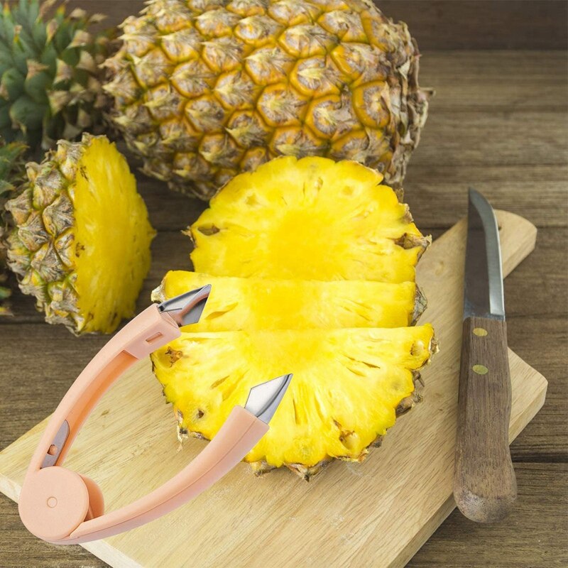 4 stuks ananas-oogschiller verwijderaar v-vorm aardbeienschiller verwijderaar tomaten-wortelboor fruitgereedschap