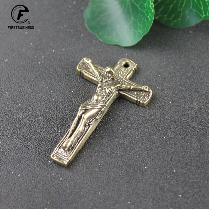 Jezus Kruis Ketting Sieraden Koper Jezus Orthodox Kruis Kerk Souvenirs Cross Sleutelhanger Jezus Verlossing Sleutelhanger Jezus Standbeeld