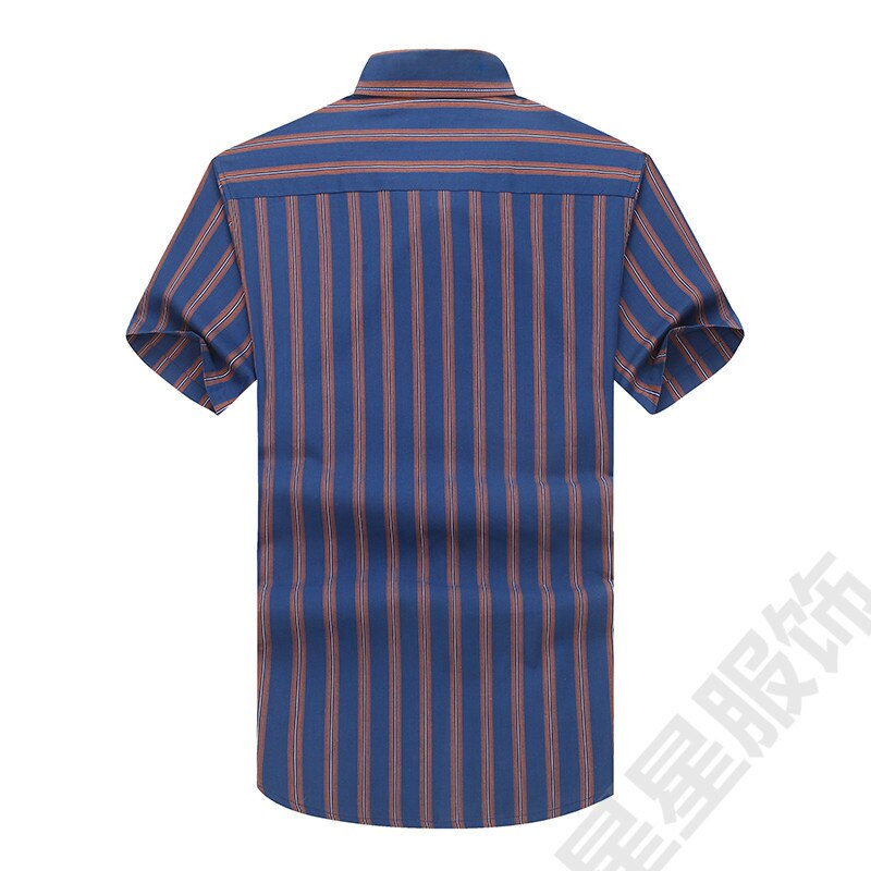 8xl 6xl 5xl katoenen overhemd heren zomer merk heren overhemd korte mouw slim fit chemise homme casual overhemden heren overhemden