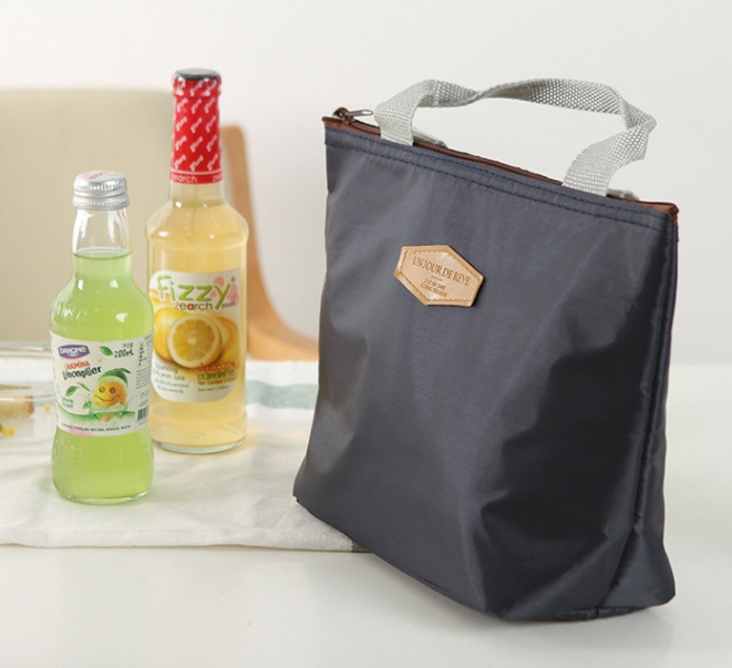 Portable Insulated Lunch Box, Cold Food Cooler, Thermal Bag, Insulated Lunch Box, Picnic Handbag, Cooler bag, Solid Color