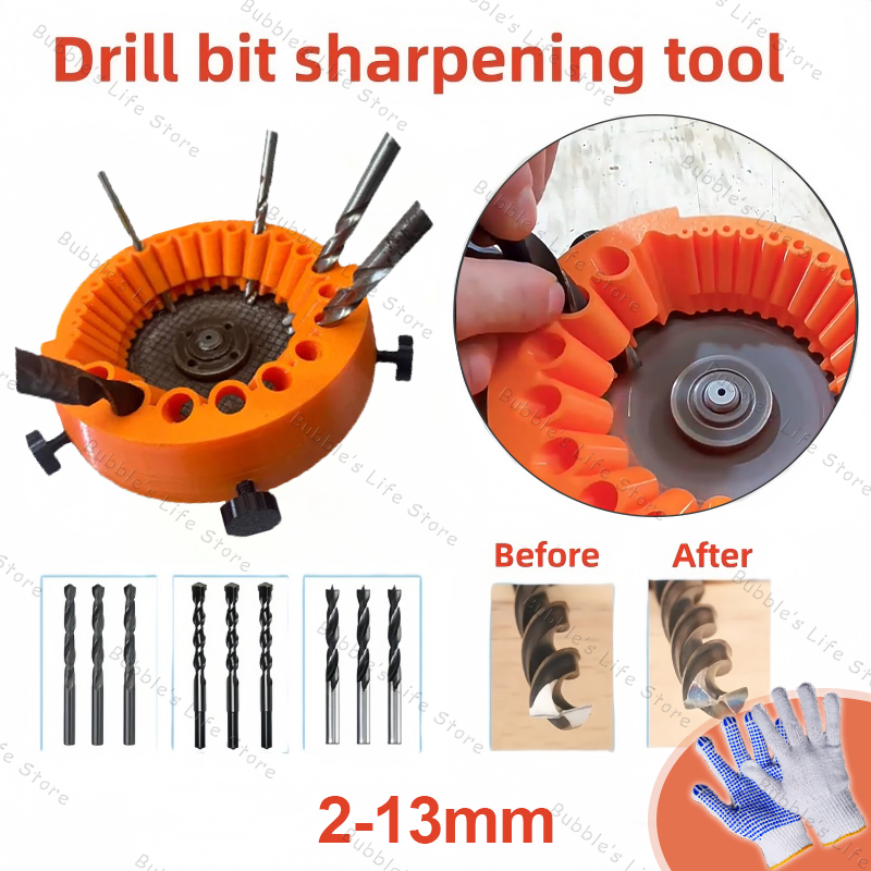 Mehrzweck Bohrer Schleifen Spitzer Polieren Schleifen Werkzeug 125mm Winkel Grinder Powered Werkzeug Teile Für 2-13mm Bohrer Bits: Gold