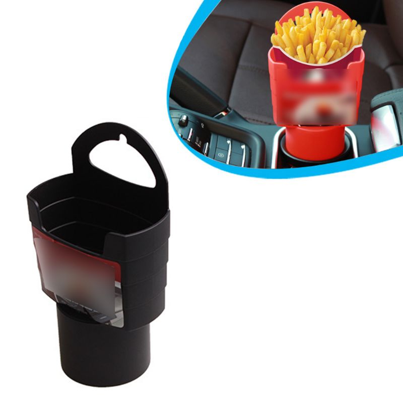 Car French Fries Holder Food Drink Cup Holder Travel Eat in the car Fries Snacks Box Car-Styling Storage Box Bucket