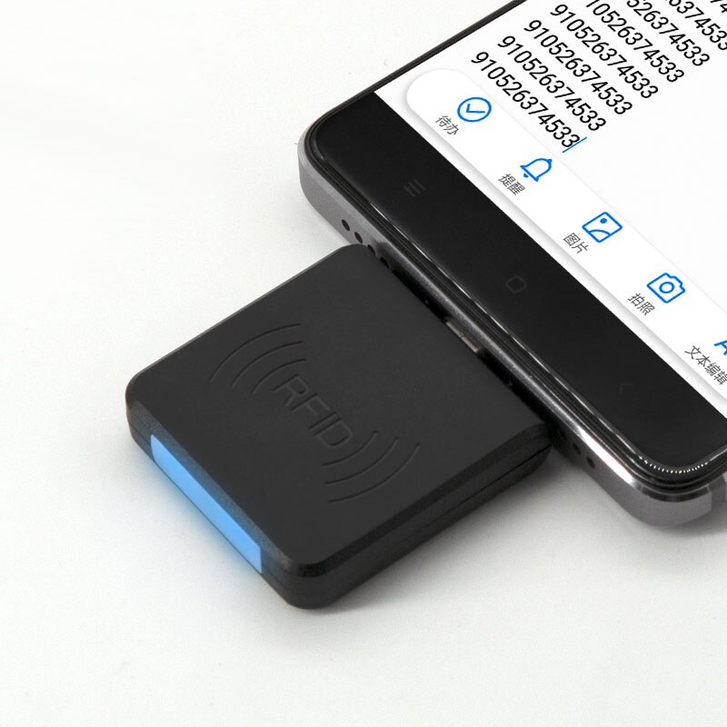 Lector RFID Mini USB para teléfono móvil Android, dispositivo de identificación de 125Khz, EM4100 TK400, OTG Mirco/tipo, más pequeño y rápido, 1 unidad