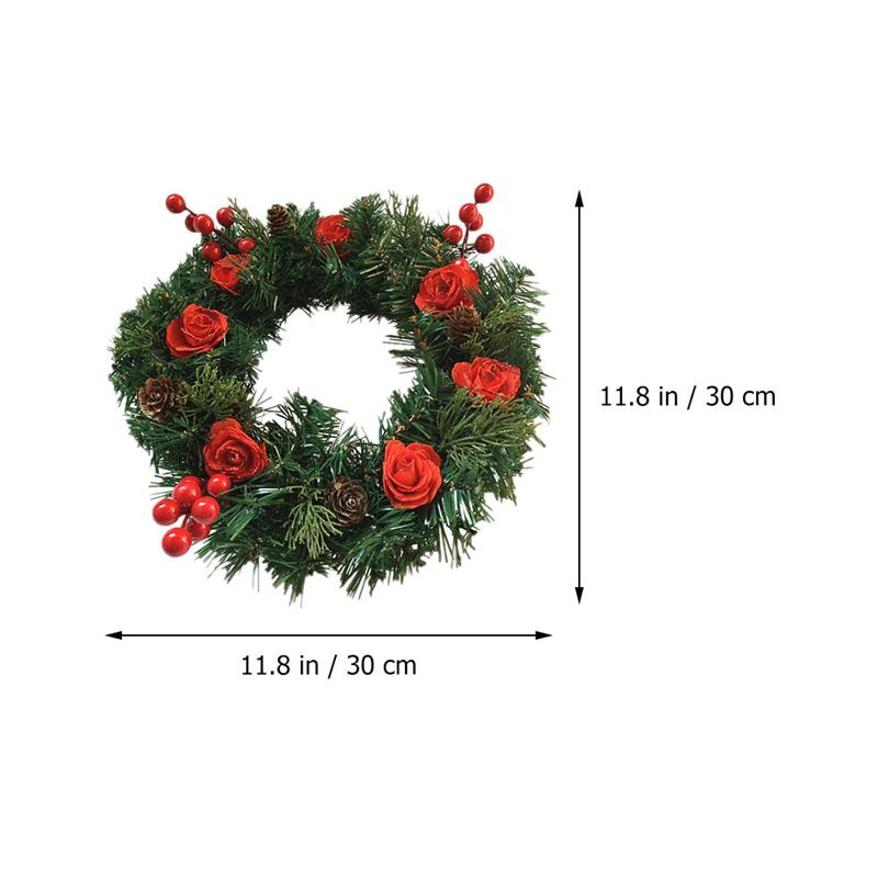 1Pc Kerst Decoratie Krans Home Decor Aanwezig Muur Bungelende Decoratie Kerst Decoratieve Lei Voor Party Kerst