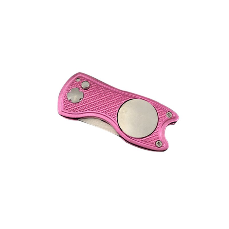 Mini Foldable Golf Divot Tool with Golf Ball Tool Marker Pitch Cleaner Golf Pitchfork Golf Accessories Putting Green Fork: P