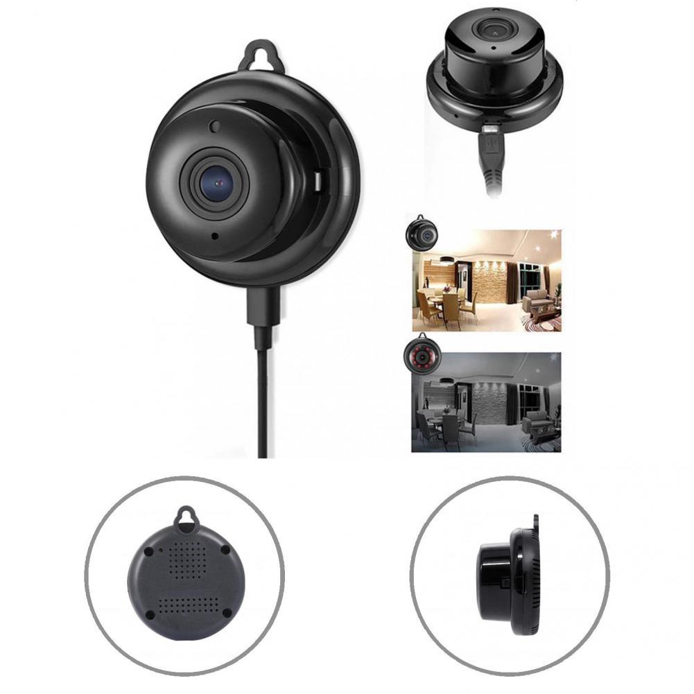 Compatibel Praktische 1080P Nachtzicht Indoor Beveiliging Wifi Camera Zwart Beveiligingscamera Draagbare Voor Thuis