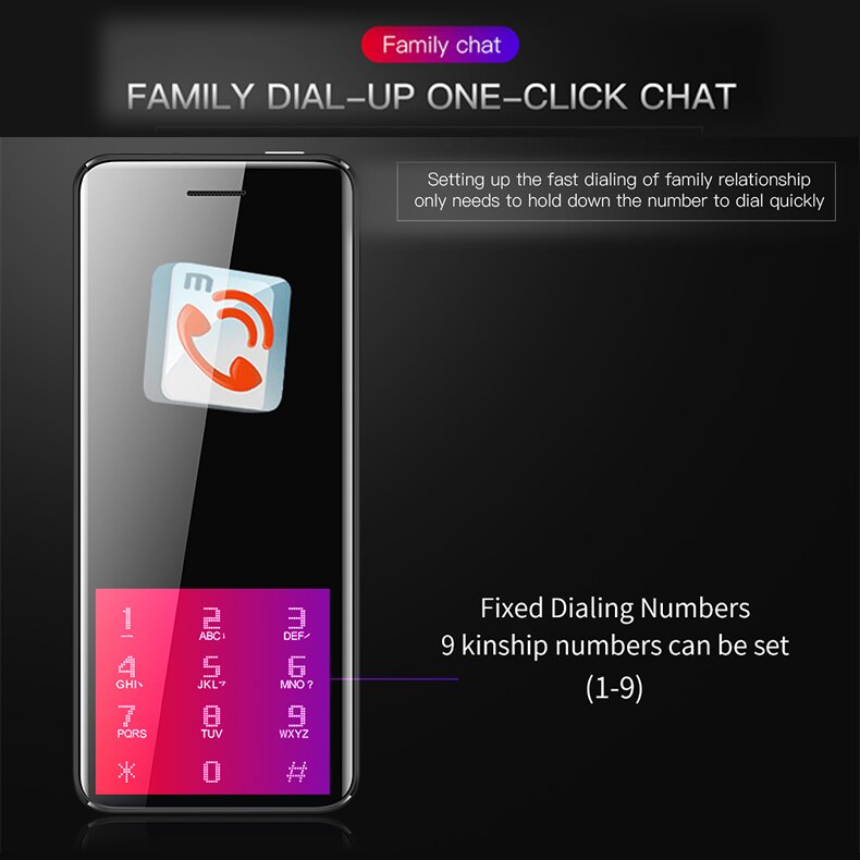 2.4 "Ultra-Dunne Mobiele Telefoon Fm Bluetooth MP3 Video-opname Zaklamp E-Book Smart Diefstal Goedkope Mobiele Telefoon