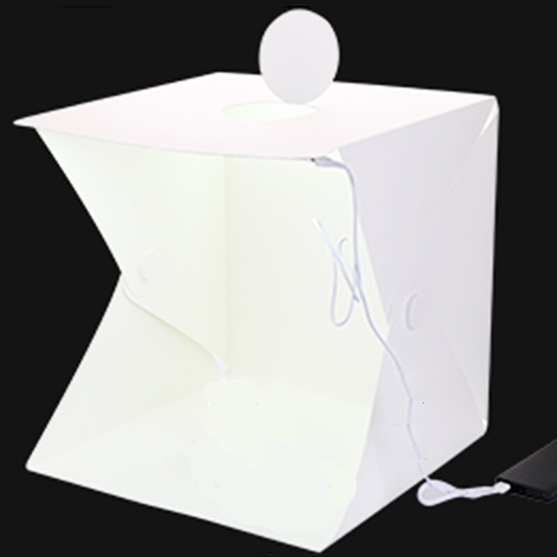 Baolyda Mini Studio Verlichting Kit 2 LED Buis Fotografie Licht box 40*40 Lightbox voor Foto 'S met 4 Achtergrond voor Foto Studio