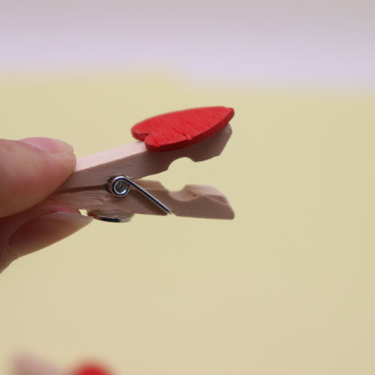 Magneet Rood Hart Clip Houten Decoratie Magnetische Sticker Foto Clip Whiteboard Bericht Plakken Kinderen Zoals