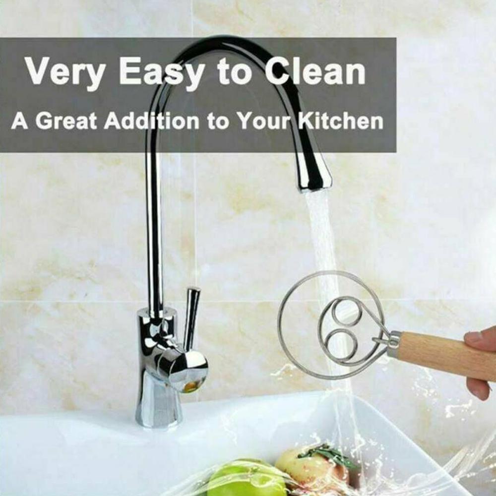 Deense deegmixer houten handvat bloemmixer spoel bloemmixer handig eiklopper keuken stick hulpmiddel noodle roer  y0 s 1