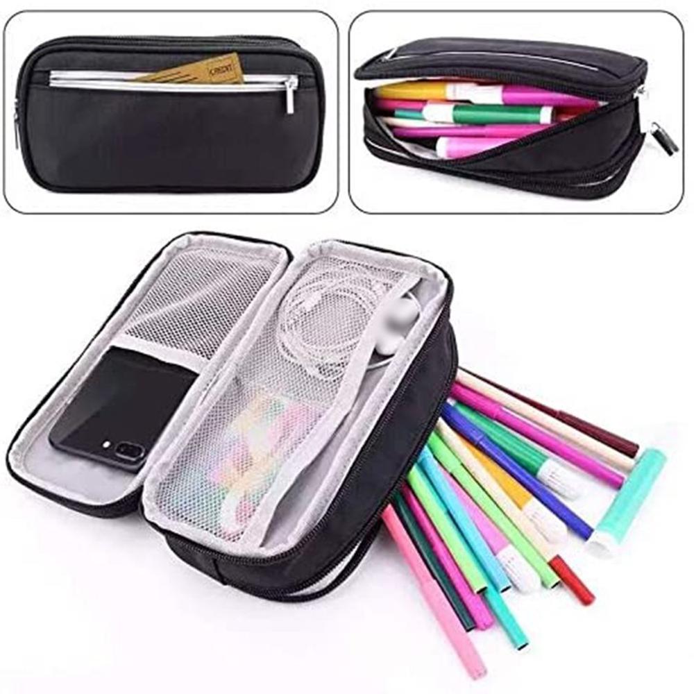 Large Capacity Multifunctional Pencil Case 3 Layer Pencil Case Pencil Storage Case Learning Supplies