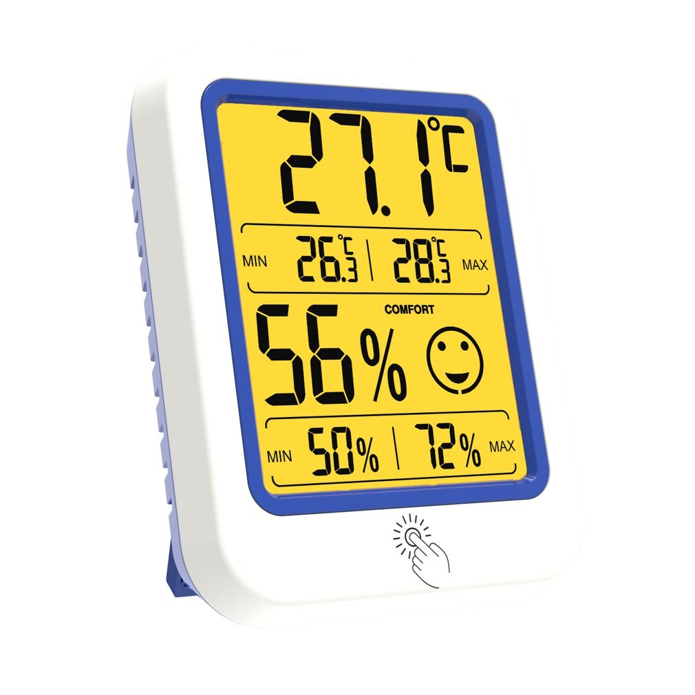 Ultra-fino casa inteligente eletrônico termômetro digital higrômetro casa termômetro higrômetro interno seco
