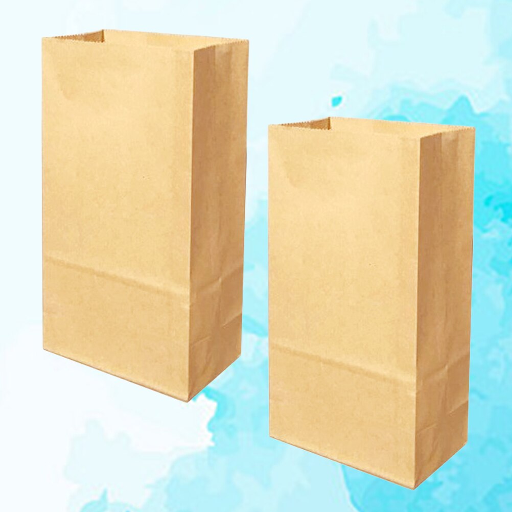 50pcs Kraft Paper Bags Favors Candies Bags Containers for Snack Bar Home Cafe Bakery Restaurant