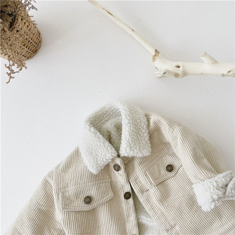 Crianças casaco meninos meninas quente jaqueta de manga longa cor sólida outono casaco de bebê engrossar outerwear casual aby roupas da menina