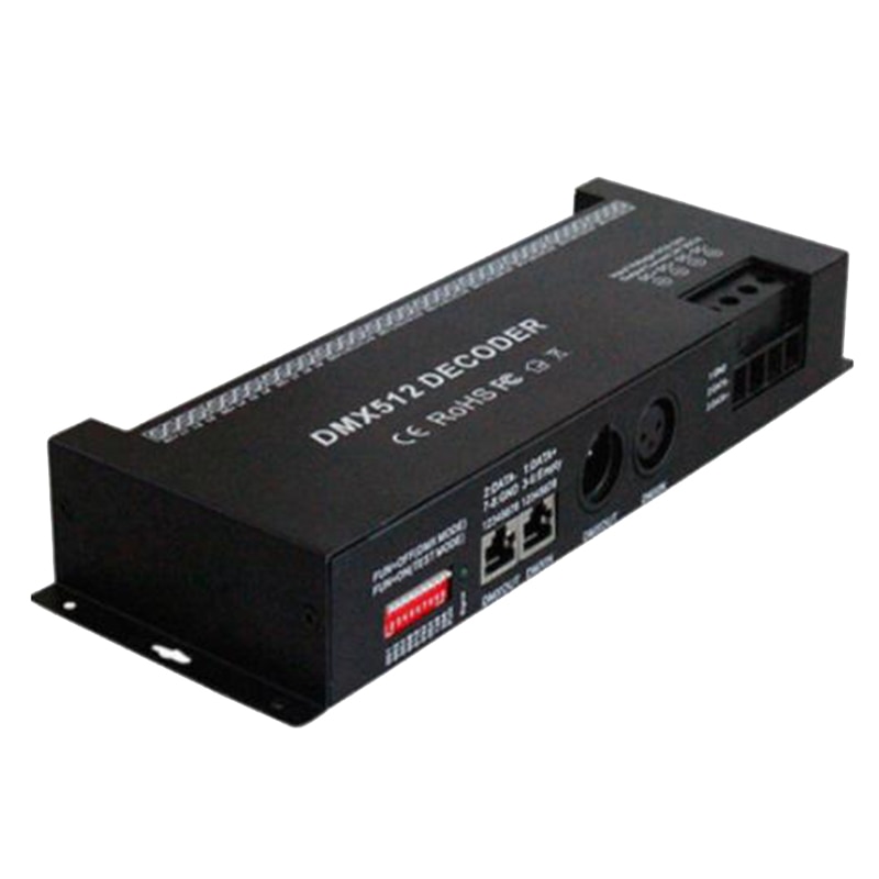 Top Deals 30CH RGB DMX 512 Decoder Led Controller, RGB LED DMX512 Decoder 30Channel X 2A for LED Strip Light DC9-24V 60A Dmx Dim: Default Title