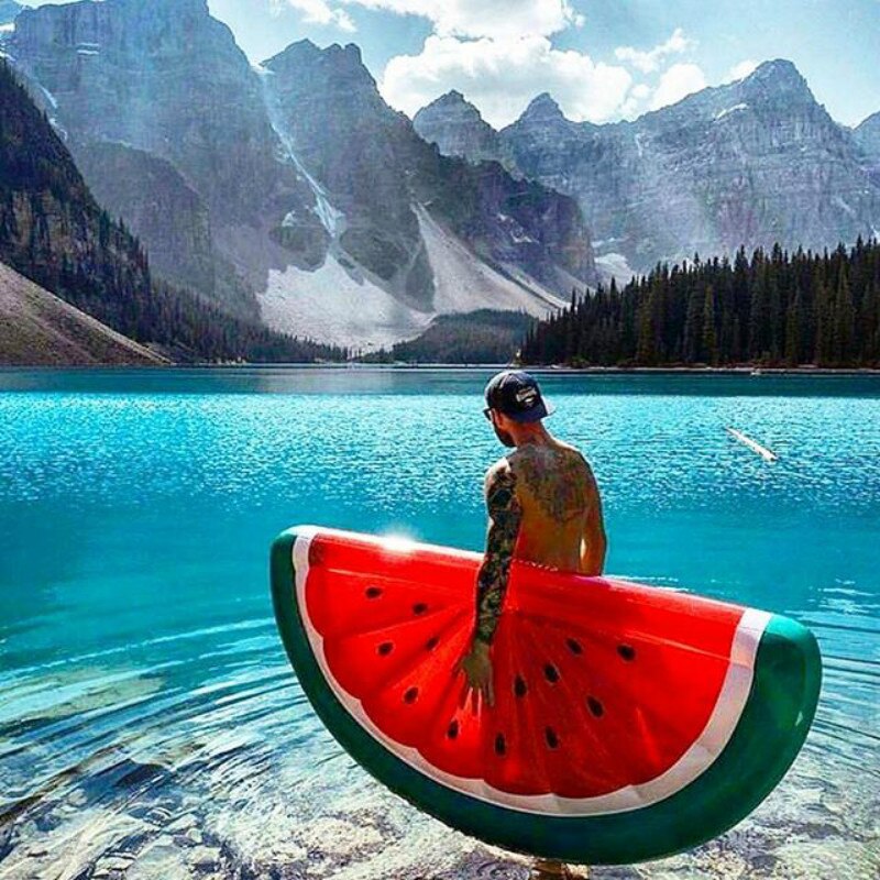 185cm gonflable géant piscine flotteur matelas jouets pastèque ananas Cactus plage eau natation anneau bouée de sauvetage mer fête