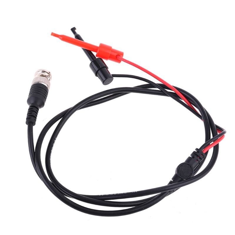 1.1M 3.61ft BNC Oscilloscope Test Probe Dual Hook Clip Male Plug Cable Lead Wire Connector 77UD