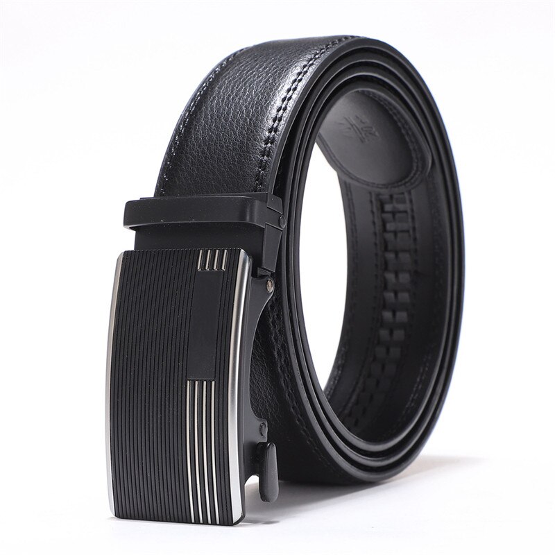 Male Belt Automatic Buckle Belt PU Leather Belts For Men