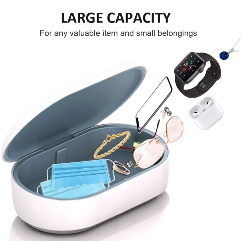 Tragbarer UV Schnuller Sterilisator - Baby Sterilisator Box In Nur 3 Minuten, Wiederaufladbar Mit Typ-C Für Zuhause & Unterwegs
