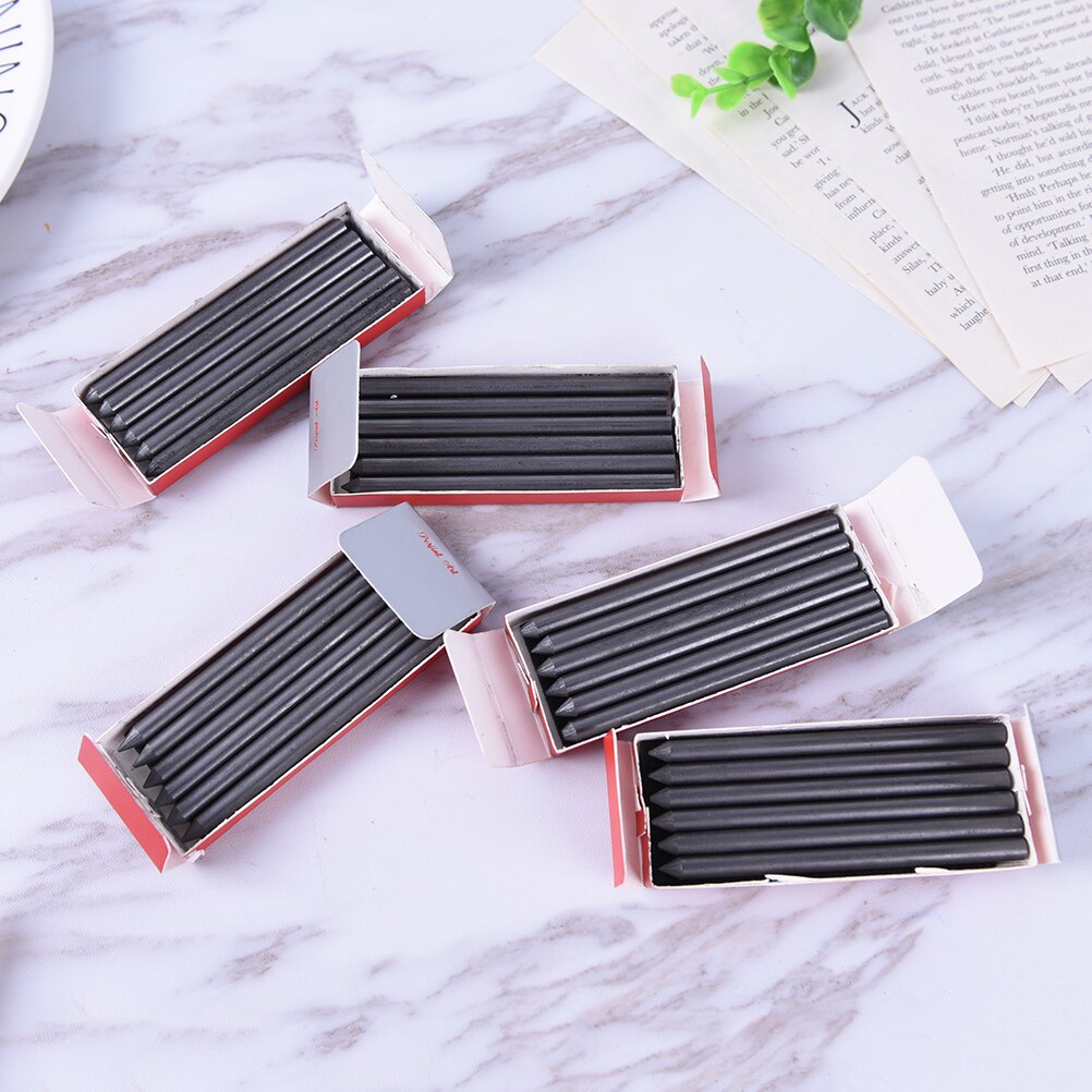 6pcs Charcoal / Graphite Pencil Lead Soft, Medium, Hard HB 2B 4B 6B 8B 14B Sketch Drawing Artist 5.6mm Mechanical Pencil Lead