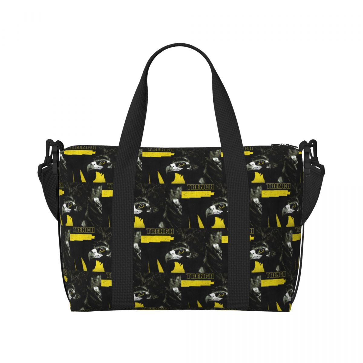 Sac fourre-tout personnalisé T-Twentys One P-Pilots Circle pour femmes, sacs de voyage de grande capacité pour plage et gymnastique: Or