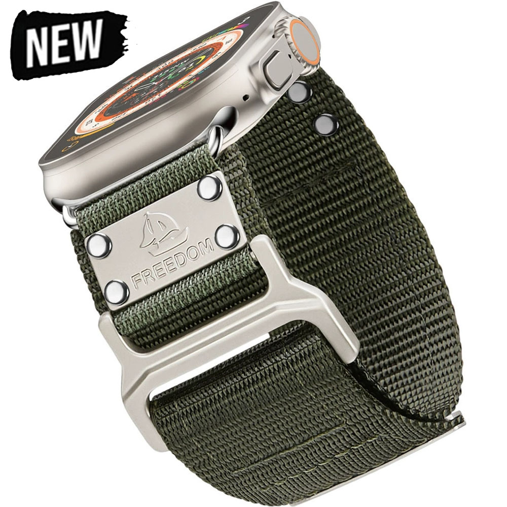 Correa deportiva para Apple Watch Band Series 10 9 8 se 7 6 4 Ultra 2 Correa de nailon iwatch 49mm 46mm 44mm 40mm 45mm 41mm 42mm