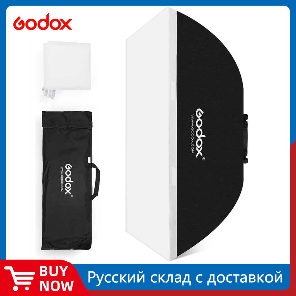 Godox 50x70cm 60x60cm 60x90cm 80cm Photo Studio Softbox Soft Box avec support universel pour K-180A K-150A Godox E250 E300 300SDI