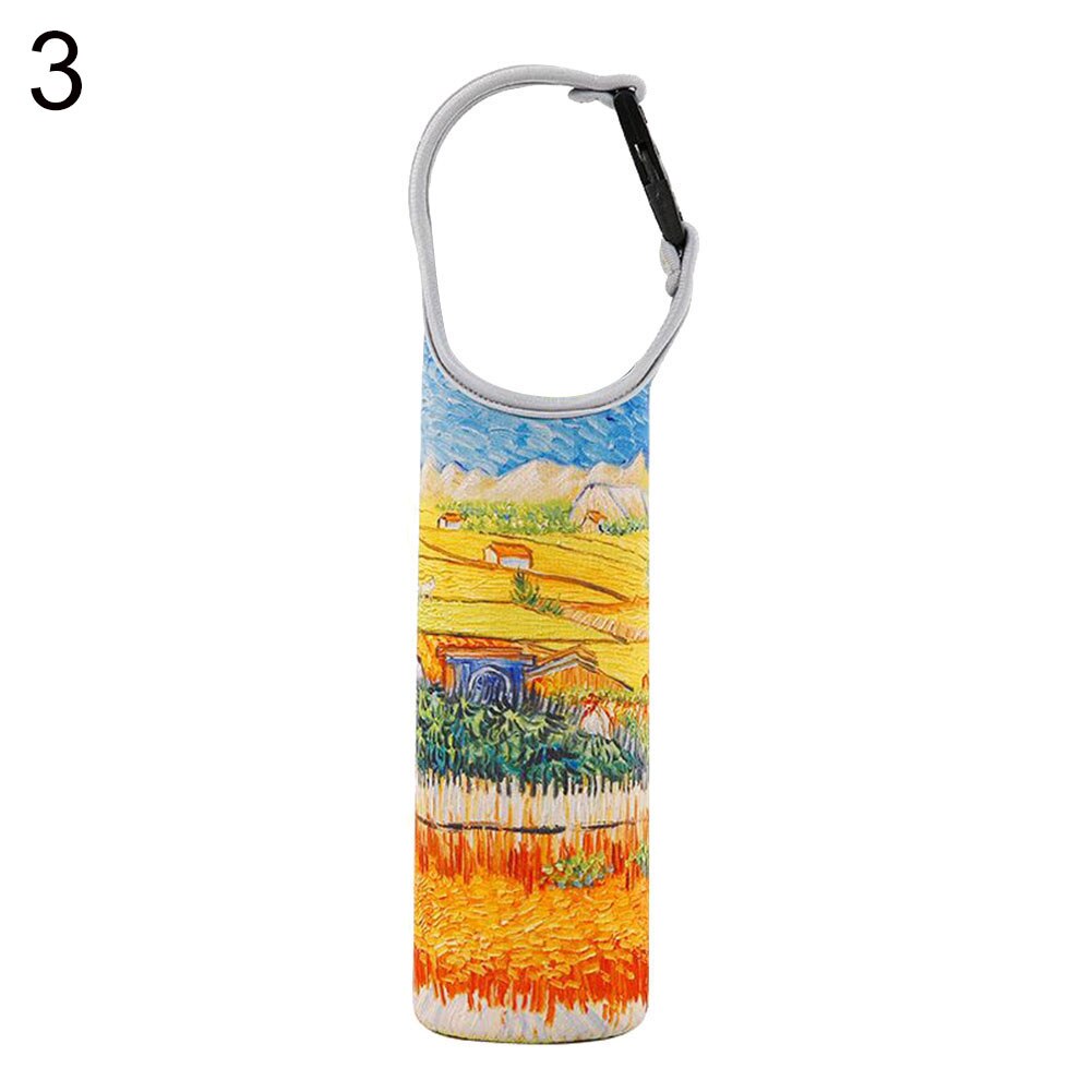 Portable Water Bottle Covers Heat Insulated Cloth Cup Sleeve Case Bottle Sleeves Storage Bag with Handle