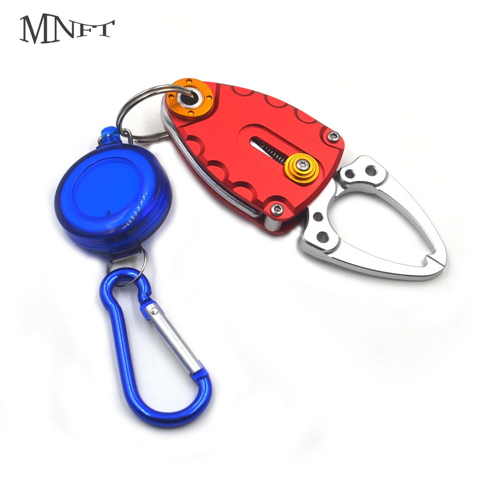 Mnft 1 set compacte mini draagbare vislipgrip met zingers retractor visgereedschap clip