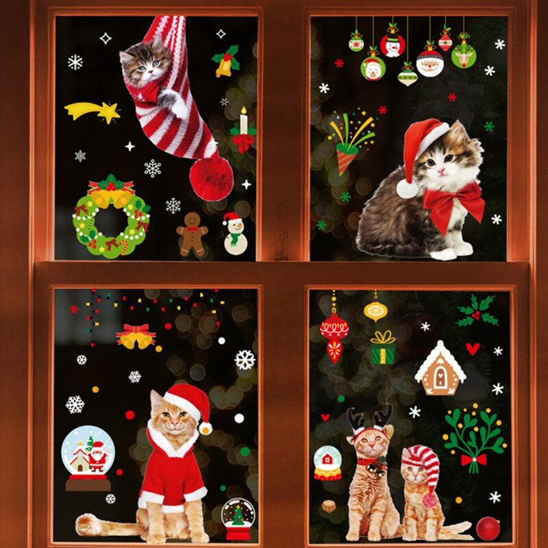 Window Sticker Decoration Christmas Home Office Bar Club Yard Decorations Easy To Stick And Remove Party Supplies