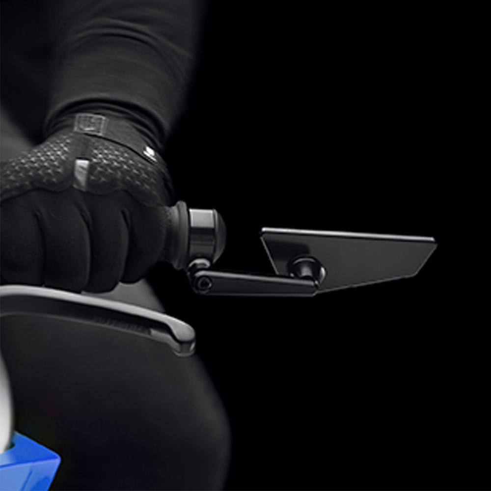 1 par 7/8 "22mm barra de alumínio da motocicleta final espelho retrovisor lateral universal moto bicicleta guiador espelhos retrovisores