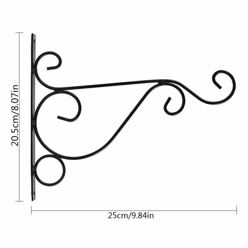 Metall Hängen Pflanzen Halterung Europäischen Stil Zauberstab Pflanzer Haken Blume Topf Eisen Laternen Aufhänger für Garten draussen drinnen Terrasse