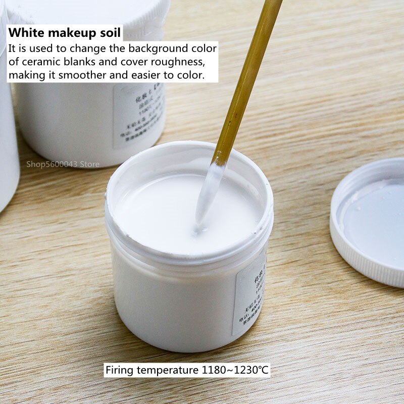 Ceramic Glaze White Matt Glaze Used To Cover Rough Ceramic Blanks Underglaze Painted Ceramics Colored White Base Glaze