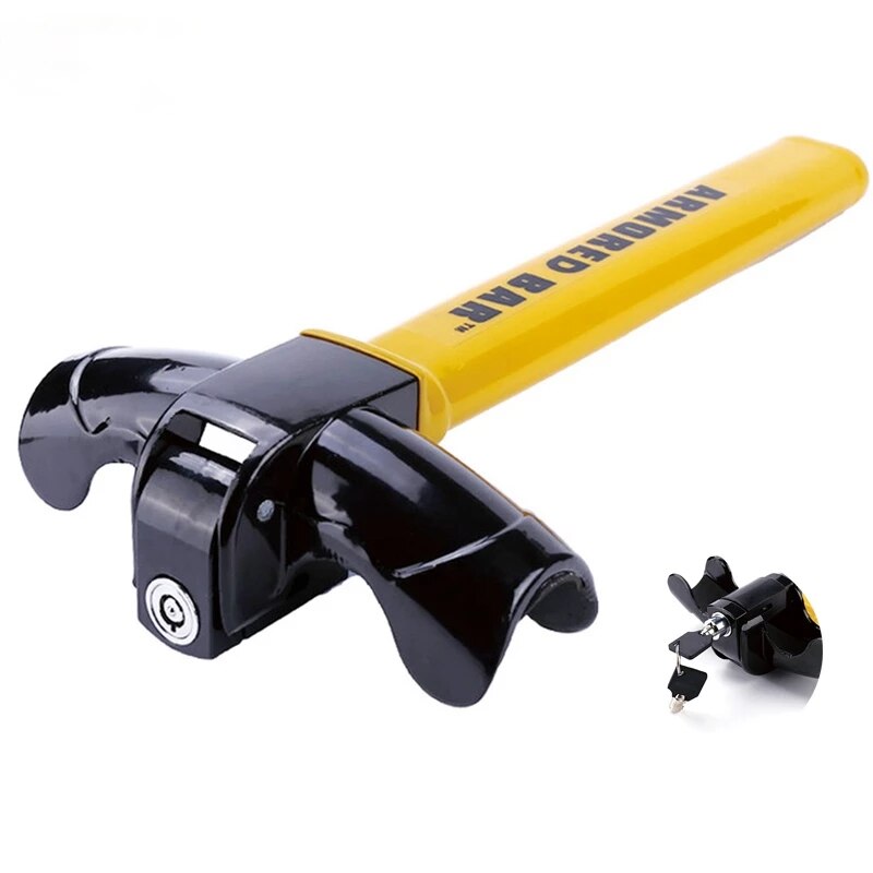 Car Steering Wheel Lock Universal Anti-theft Security Rotary Steering Wheel Lock Heavy Duty Stainless Lock Enhance Car Security