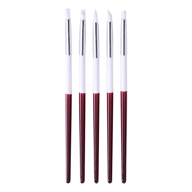 5/7/8 Stuks Nail Art Liner Tekening Pen Brush Diy Uv Gel Nail Lijn Strepen Schilderen Pen acryl Handvat Manicure Tool 7/9/11/15/20Mm: 40148