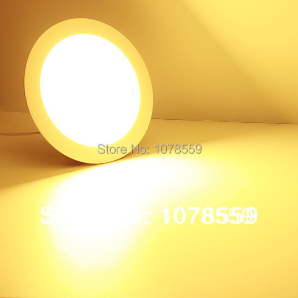 18W led panel lights Epistar chip 1680lm warm white/white round suspended SMD85-265V