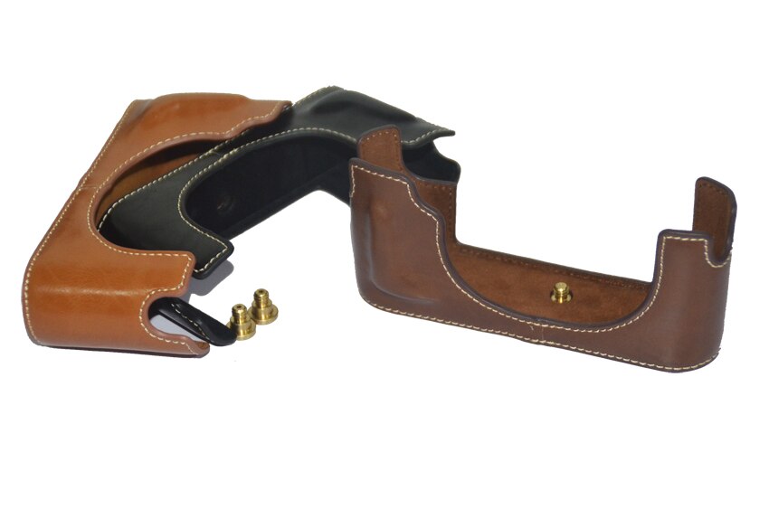 Étui en cuir Pu pour appareil photo, demi-corps pour Leica M10, housse de fond de ,