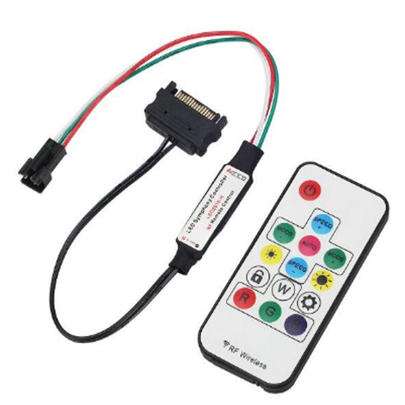 sp601 5-24v Symphony of Lights with RF WIFI Bluetooth Atmosphere controller for WS2801 WS2811 WS2812B SK6812 ws2815 LED strip: sata connector