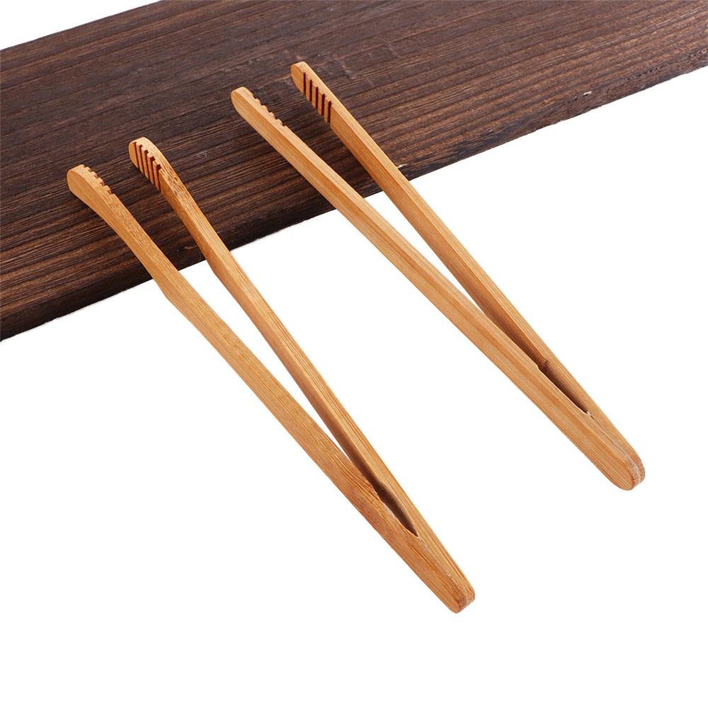 Fleck Brot Bambus Klemme wiederverwendbare Küche Tee Pinzette Greifer Lebensmittel Zange Toast Clip