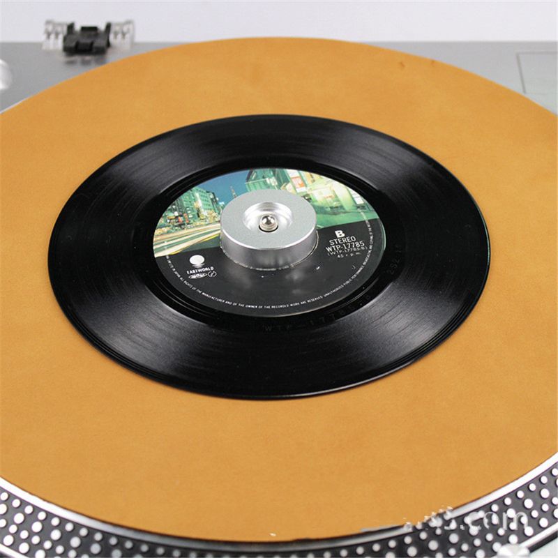Adaptador de tocadiscos para discos, accesorio de aluminio y plata de 45 RPM para vinilo de 7 pulgadas, Technics SL1200 Ser