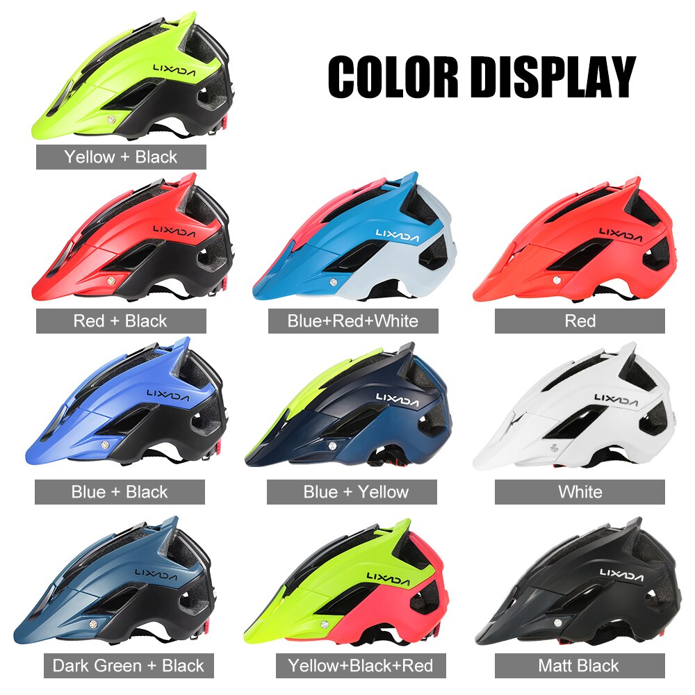 Lixada Fahrrad Helm Ultra-leichte 13 Lüftungsschlitze Mountainbike Radfahren Helm Sport Sicherheit Schutzhelm