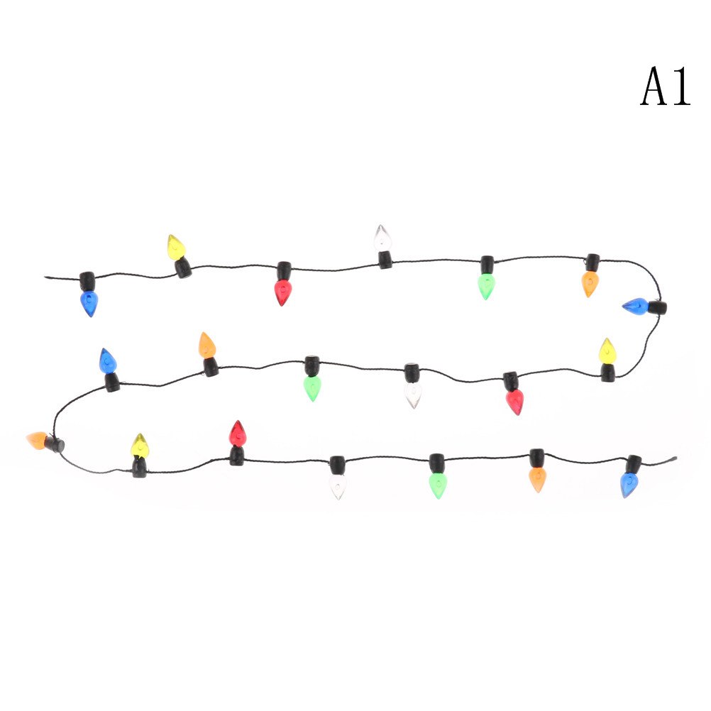 1pc 0.5m Casa di Bambola Decorazione Puntelli Impermeabile Di Natale Luce Colorata ah Condotto La Luce Della Stringa per La Cerimonia Nuziale Del Partito di Natale: A1