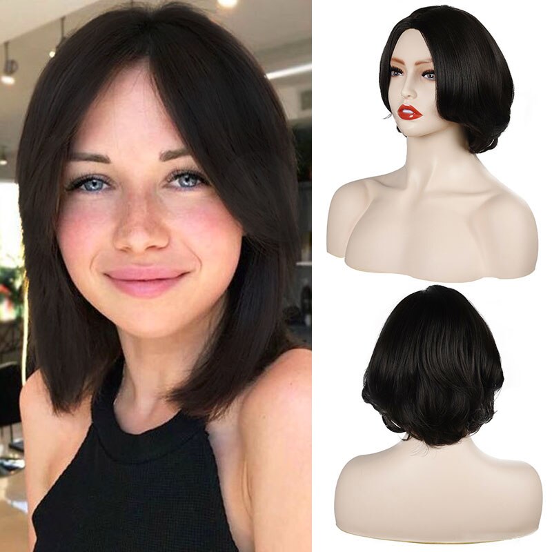 Synthetic Wig Wig Female Short Curly Hair Fluffy Natural Hair High Temperature Silk Transform Styling Wig: T1B/4/30