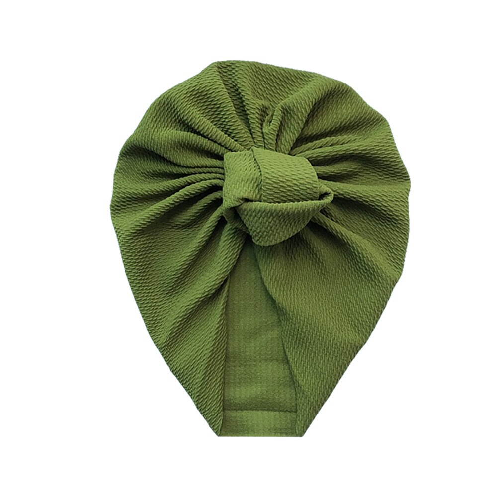 Crianças chapéu atado chapéu recém-nascido grão de milho gorro do bebê cor sólida kink chapéu fotografia adereços meninos e meninas acessórios: 886-Fruit Green