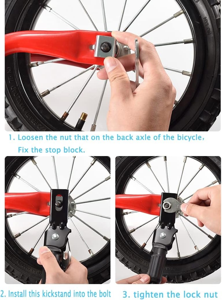 Kids Bike Kickstand Component Parking Stand Pink Leg Kick Stand for Mountain Bikes Road Bikes Boys Girls Bicycle Spare Parts BMX